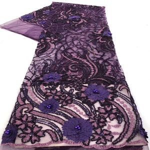 Лента 2021 Высококачественные африканские кружевные ткани Французская чистая вышивка блестки Tulle для нигерийского вечеринка платье на Распродаже