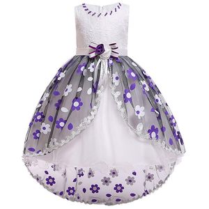 Abiti per bambini per ragazze Abito da festa elegante per bambini in pizzo satinato per matrimonio Abito da ragazza per bambini Abito da principessa Abito da ballo Costume da smoking