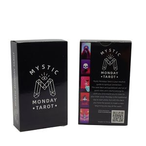 Nowe Mystic Poniedziałki Tarot.Cards Deck Tarot Karty dla początkujących OT Party Game Deckmystical Divination with Guid Card Prezenty