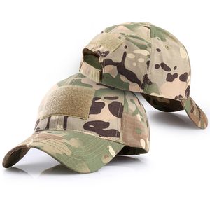Outdoor Multicam Camouflage Adjustable Cap Mesh Tactical Army Airsoft Fishing Hunting Hiking Basketball Snapback Hat factory wholesale
