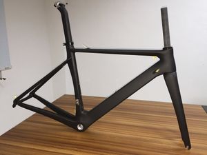 Carbon road Bike Frame Glossy / opaco Full Carbon Full Shower Post + Fork + Auricolare + Manubrio 1K