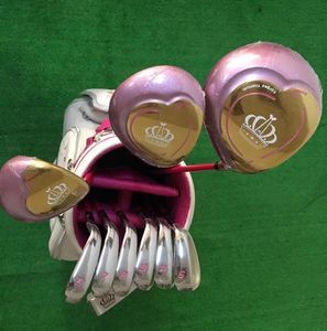 Conjunto Conjunto Mulheres Senhoras Senhoras Clubes de Golfe Driver Fairway Woods Irons + Free Golf Putter