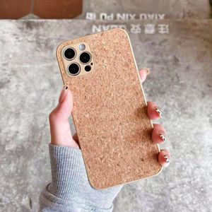 2021 Luxury Creative Design Blank Corkの木製の耐衝撃性の携帯電話ケースiPhone 6S 7 8plus 11 12 Pro XS MAX 13バックカバーシェル