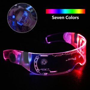 Led Rave Toy Luminous Glasses Flashing Neon Bar Party LED Glasses Light Up Rave Costume Party Decor DJ Sunglasses Party Decor