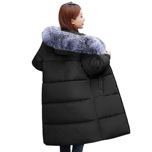 Плюс размер 7xL 8xL негабаритных женщин пальто зима с капюшоном теплые Parkas зимняя куртка женщины удлиняют валюта теплые женские пуховики 201019
