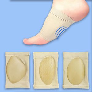 Elastisk partiellt platt bandage silikonfotstrumpor korrigerande innersula plattfot ortopedisk valgus fot mittvalvskydd för män och kvinnor