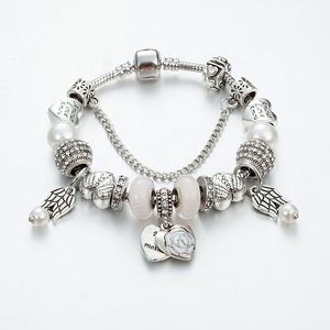 Stränge Vollbohrer Kugelarmband großes Loch Perlen DIY Liebe Anhänger Ornamente Großhandel