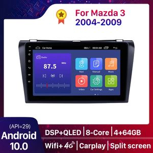 سيارة دي في دي راديو الوسائط المتعددة الفيديو مشغل لمازدا 3 BK 2003-2009 للملاحة GPS Android 10.0 DSP QLED 2GB RAM