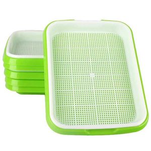 Plastic Hydroponic Planting Tray, Household Pea Seedling Planting Tray, Bean Sprouts Sprouting Pot, Gardening Supplies 210615