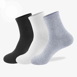 10 paia/lotto Calzini corti da uomo lunghi da uomo da donna casual da uomo solido nero bianco grigio Calcetines hombre