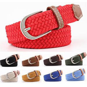 Belts Men Women Classic Pin Buckle Crochet Belt Braided Canvas Casual Waistband BLTYN0314