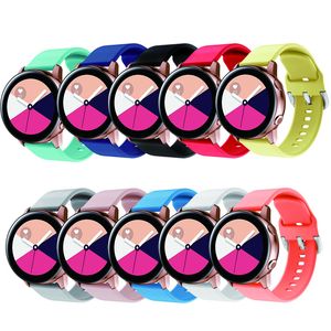 20mm 22mm Silicone Band for Samsung Galaxy Watch Active 2 Watch 3 45mm 42mm Gear S3 Watchband Bracelet Strap for Amazfit bip