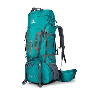 Zaini da campeggio da 80 litri Zaino da grande borsa da esterno Zaino in nylon superleggero Sport da viaggio Supporto in lega di alluminio 1,65 kg 220216