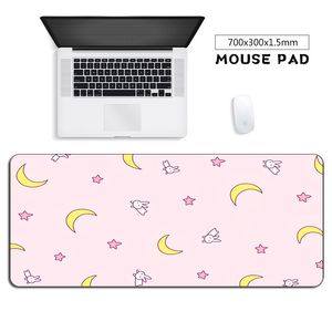 Пользовательские розовые накладки для мыши Большие офисные игры Kawaii XL Mousepad прочный резиновый мультфильм мальчик клавиатура аниме ноутбук стол мода мат