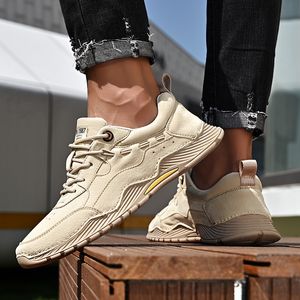 Männer Mode Neue PU Leder Casual Turnschuhe Männlichen Atmungsaktive Freizeit Sport Schuhe Lace-up Bequem Weiche Laufen Outdoor Sneaker