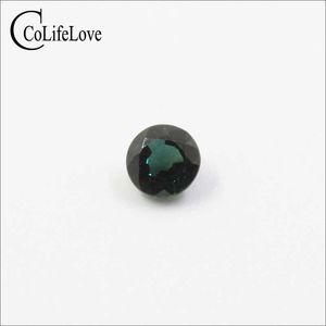 6 мм натуральный сине-зеленый сапфир свободный драгоценный камень из Китая H1015