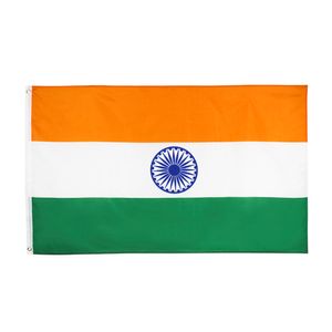 3 x 5 Fuß 90 x 150 cm in Indien, indische Flagge, direkt ab Werk, 100 % Polyester