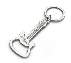 Fashion Hot Gift Zinc Alloy beer guitar bottles openers bottle opener keychain keyring keys chain key ring