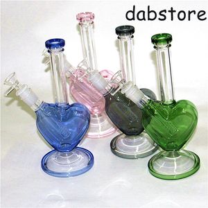 glas vatten bongs hookahs dab rigstrar mini vattenpipor med 14mm skål och downstem quartz terp slurper banger nagel