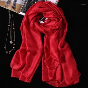 Halsdukar 2021 Design Linen Women Scarf Spring and Autumn Solid Color Shawl Foulard Femme Plus Size Hijab Stole For Ladies3130352