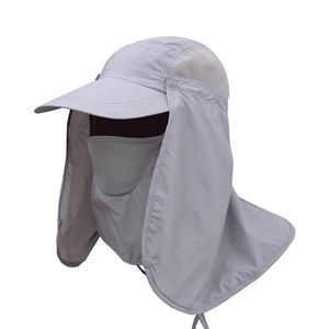 Utomhushattar Fiske Flap Caps unisex snabb torr solskydd UV -skydd avtagbar taktisk hatt öronhalsskydd för och rekreation