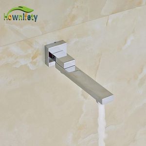 Bathroom Sink Faucets Chrome Polished Bath Shower Set Faucet Spout 360 Rotation Or Straight Accessories Brass Material