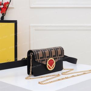 Erkek Kadın Funnypack Designer Lüks Bel Çantaları Moda Bayan Zincirleri Crossbody Omuz Çantası Mini Deri Kesme Paketi Mektubu Çantalar Cüzdan