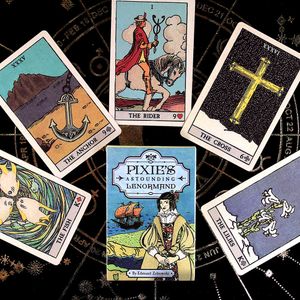 Pixies zdumiewający Lenormand Tarot Card Deck Lovatoughtly Stworzył Artwork The Waite Games Miłość ORACLES Broga Board Cardtoy