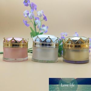 Storage Bottles & Jars Top Grade Crown Gold White Cream 10g 15g 20g Makeup Products Containers For Eyes Lips Face Care Gel Lotion 100pcs/lot Factory price expert design