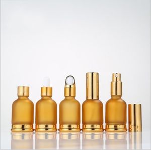 30 ml Glasflaschen für ätherische Öle, Fläschchen, Kosmetik, Serum, Verpackung, Lotion, Pumpe, Zerstäuber, Sprühflasche, Tropfflasche, schnell