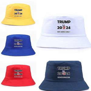 2024 Trump US Presidential Election Cap Men Women Bucket Cap Keep America Great Hat President Trump Letters Fisherman Hat Cap Visor G3501