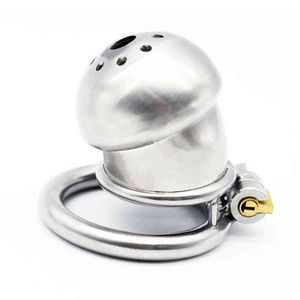 NXYCockRings Man Chastity Device Cock Cage Real Rostfritt stål Kasthetsbälte Penis Cage Drop Shipping 1124