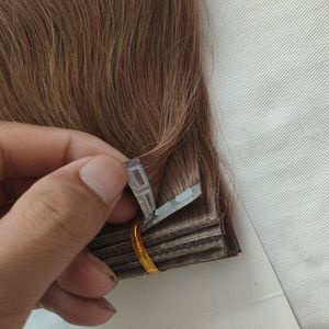 nastro di alta qualità pulsante di estensione dei capelli fermaglio per capelli a scatto per estensioni dei capelli di trama della pelle pezzo da 5 grammi confezione da 100 pezzi nero bianco