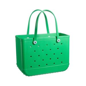 Party Favor Fashion Extra Large Beach Bags Leopard Solid Color Summer Eva Basket Women Capacity Bag Totes Drop 30.5cm 26.5mm