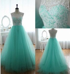 Turquoise Aqua Blue Tulle Ivory Lace Flower Girl Dress Children Toddler Dress for Wedding Junior Bridesmaid Custom Made Mother