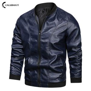 Männer Frühling schwarz Weiche Faux Lederjacke Mode Herren Hip Hop Jacke Leder Männliche Übergroße Streetwear Taschen Kleidung 211009