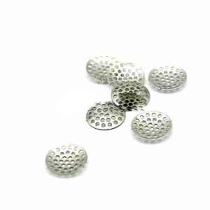 8mm 12mm 15mm 16mm Titanium Stainless Steel Pipe screens Bowl Screen filters for Smoking Pipes Filter Mesh Tobacco Accessories