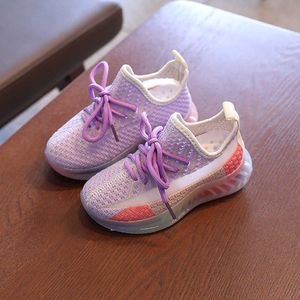 아이 스니커즈 2021 가을 소년 소녀 패션 캐주얼 스포츠 트레이너 브랜드 아이들 테니스 두꺼운 솔 플랫폼 아기 신발 G1025