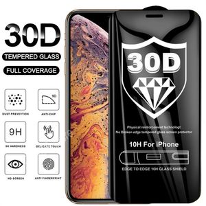 30D Screen Protector Protective Glass For iPhone 7 8 6 Plus 10 SE2020 X XS 11 12 13 14 Pro Max Xr Full Cover