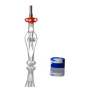 Hookah glazen waterpijp bong transparant roken micro glas verzamel kit dab rig nc mm met titanium nagel mond hot verkopen