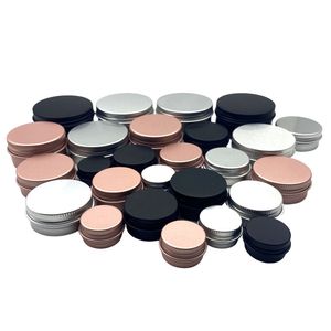 10 PCS Crème bouteille Pot Étain Cosmétique Baume À Lèvres Conteneurs Nail Derocation Artisanat Pot Rechargeable Bouteille Vis Filetage Vide En Aluminium