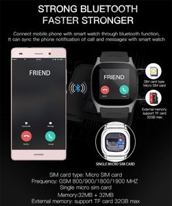 Sıcak T8 Kamera Telefonu Mate Ile Bluetooth Akıllı Saatler SIM Kart Pedometre Hayat Su Geçirmez Android IOS Smartwatch Pack Perakende Kutusunda