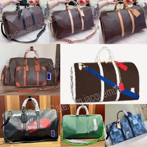 Duffel Mens Designer Travel Clutch on Bagage Bag Men Basketball Totes Keepall 55 50 PVC Clear Handbag Duffle Over Night Bag312J