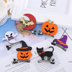 6 estilos Ins Bonito Menina Acessório de Cabelo Barrettes Todos Diferentes Decoração de Halloween Acessórios Crianças Jóias Cosplay Partido Presente Clipper