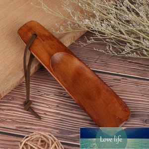 Zapato de madera maciza de 1 pieza, zapato de madera Natural, artesanía portátil, accesorios para zapatos de elevación con mango largo