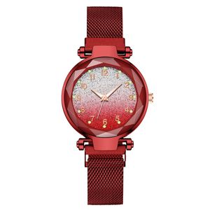 Women Quartz Watch 33mm Classic Style ladies Watches Montre De Luxe Elegant business Wristwatch Round Gradient Starry Sky Luminous Stainless Steel Gift