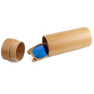 Handmade очки корпус натуральные ретро бамбуковые солнечные балансы коробка цилиндр мало предметов для хранения контейнера