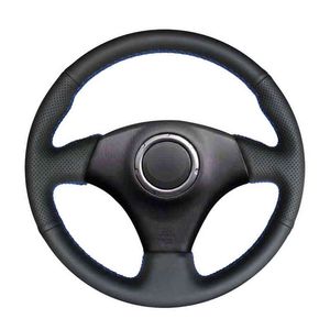 Handsewing Black Pu Artificial Leather Steering Wheel Covers For Toyota RAV4 Celica Matrix MR2 Supra Voltz Caldina MRS Corolla J220808