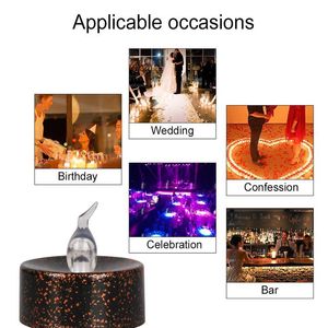 Wholesale batteries for tea light candles for sale - Group buy 12 Led Candle Tea Light Battery Powered Lamp Simulation Color Flame Flashing Home Wedding Birthday Party Decoration jllEcX