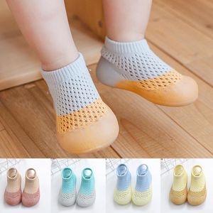 First Walkers 2021 Summer Mesh Shoes Baby Boy Rubber Kids Girls Born Accessories Toddler Infant Socks Zapatos